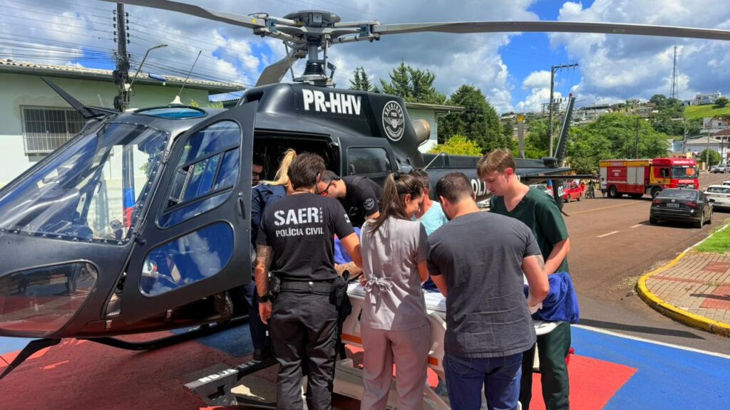 Paciente recebendo atendimento em Cunha Porã